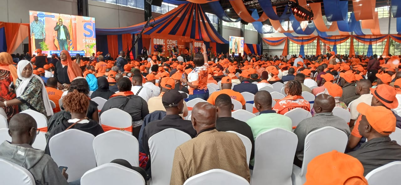ODM members attend the party's National Delegates Conference at Jamhuri Grounds in Kibra, March 27, 2026.IMAGE/LET.CO.KE