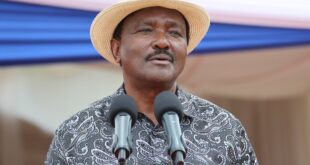 Wiper Party leader Kalonzo Musyoka attends the burial of Pastor William Muthengi in Mumoni, Kitui County on Saturday 25th July, 2026./ The Lower Eastern Times